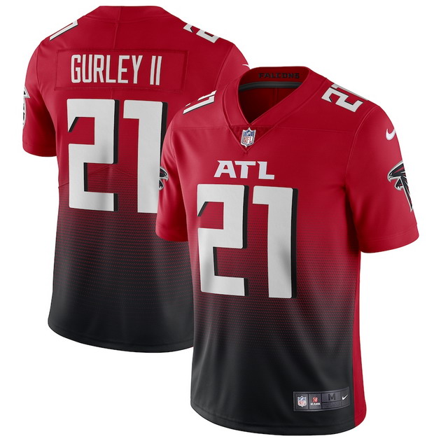 mens nike todd gurley ii red atlanta falcons 2nd alternate vapor limited jersey